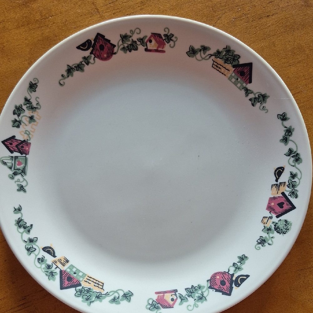 Vintage Corelle  Garden Home Pattern Dinner Plate